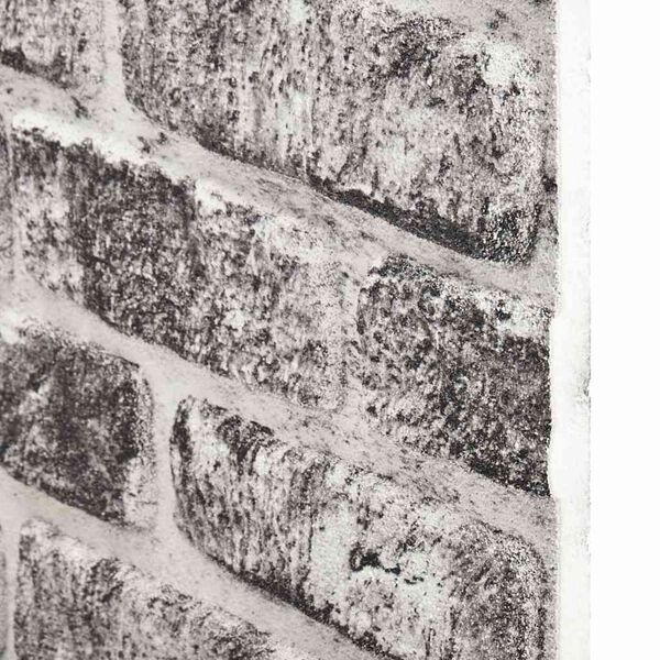 vidaXL 3D Wall Panels with Dark Grey Brick Design 10 pcs EPS