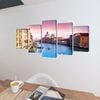 Canvas Wall Print Set Venice 200 x 100 cm