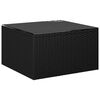 vidaXL 7 Piece Garden Lounge Set with Cushions Poly Rattan Black