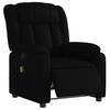 vidaXL Electric Massage Recliner Chair Black Faux Leather