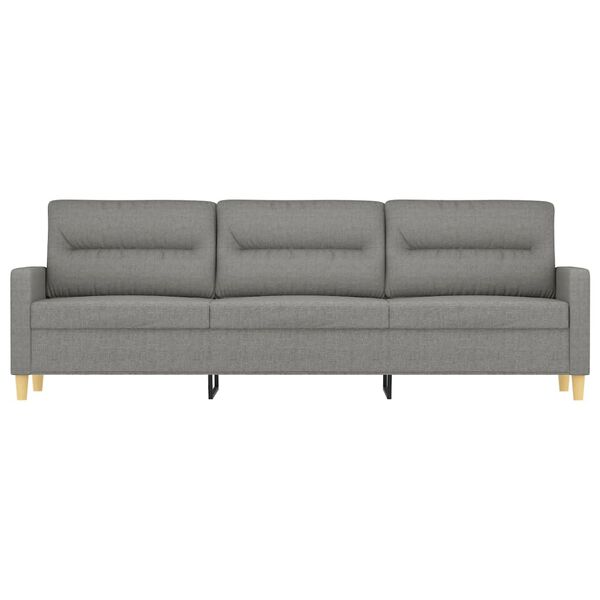 vidaXL 3-Seater Sofa Dark Grey 210 cm Fabric