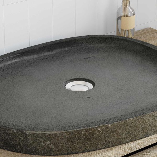 vidaXL Basin Grey (55-65) x (40-50) x 6 cm River stone