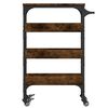 vidaXL Kitchen Trolley Smoked Oak 53x20x76 cm Engineered Wood