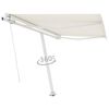 vidaXL Freestanding Automatic Awning 300x250 cm Cream