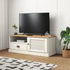vidaXL TV Cabinet VIGO White 106x40x40 cm Solid Wood Pine