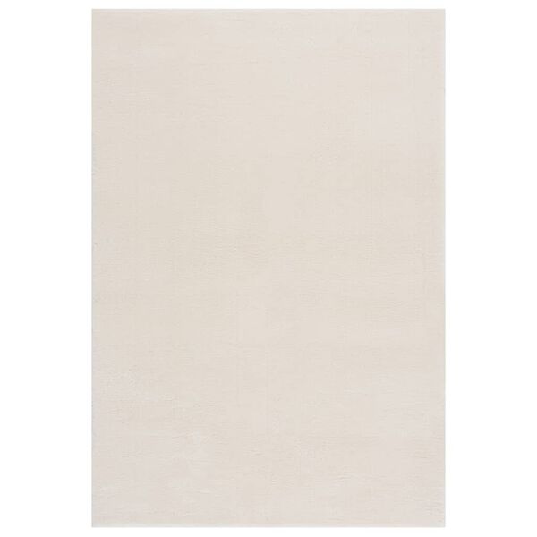 vidaXL Washable Rug Soft Shaggy Cream 160x230 cm Anti Slip