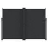 vidaXL Retractable Side Awning Black 180x600 cm