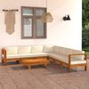 vidaXL 8 Piece Garden Lounge Set with Cushions 100x60 cm Acacia Wood