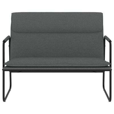 vidaXL Bench Dark Grey 100x64x80 cm Fabric