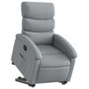 vidaXL Stand up Recliner Chair Light Grey Fabric