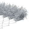 vidaXL Chain Link Fence Silver 25 x 0.6 m Galvanised Steel
