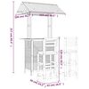vidaXL 3 Piece Garden Bar Set Solid Wood Acacia