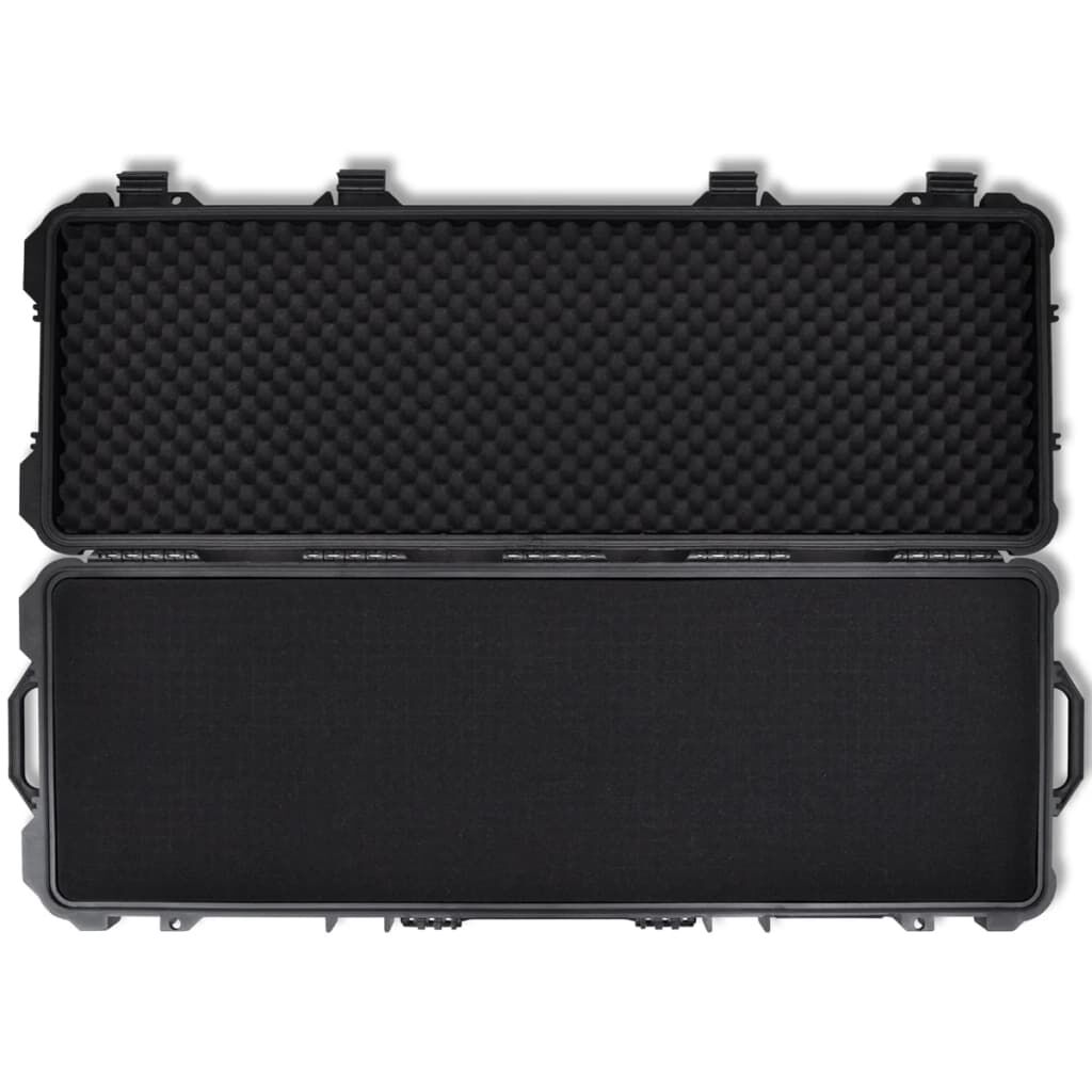 vidaXL Waterproof Plastic Molded Gun Case Trolly Carry Case