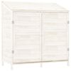 vidaXL Garden Shed White 102x52x112 cm Solid Wood Fir