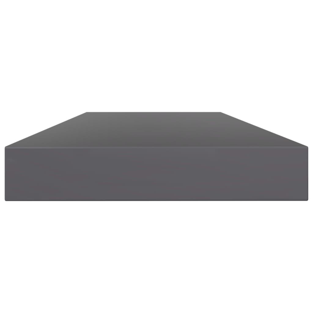 vidaXL Bookshelf Boards 4 pcs High Gloss Grey 80x10x1.5 cm Engineered Wood