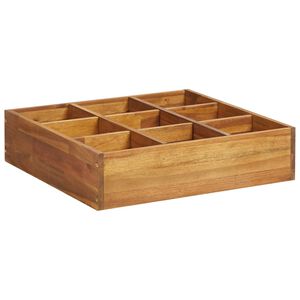 vidaXL Herb Garden Raised Bed Solid Wood Acacia 60x60x15 cm