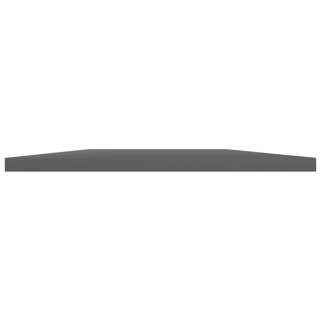 vidaXL Bookshelf Boards 4 pcs High Gloss Grey 100x30x1.5 cm Engineered Wood