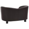 vidaXL Dog Sofa Brown 67x41x39 cm Faux Leather
