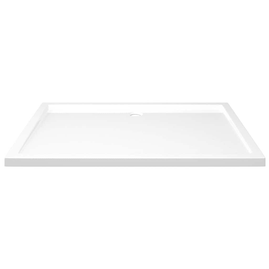 vidaXL Rectangular ABS Shower Base Tray White 80x120 cm