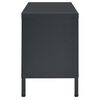 vidaXL TV Cabinet Anthracite 90x30x44 cm Steel and Glass
