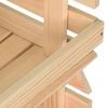 vidaXL Vegetable Trolley 37x30x80 cm Solid Pinewood
