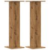 vidaXL Plant Stands 2 pcs Artisian Oak 30x30x95 cm Engineered Wood