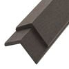 vidaXL 5 pcs Decking Angle Trims WPC 170 cm Dark Brown