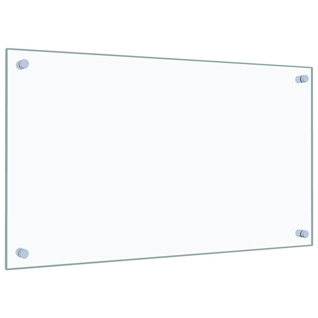 vidaXL Kitchen Backsplash Transparent 70 x 40 cm Tempered Glass