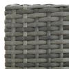 vidaXL 3 Piece Garden Bar Set with Cushions Poly Rattan Grey