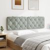 vidaXL Headboard Cushion Light Grey 152 cm Velvet
