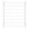 vidaXL Wine Rack for 48 Bottles White Metal