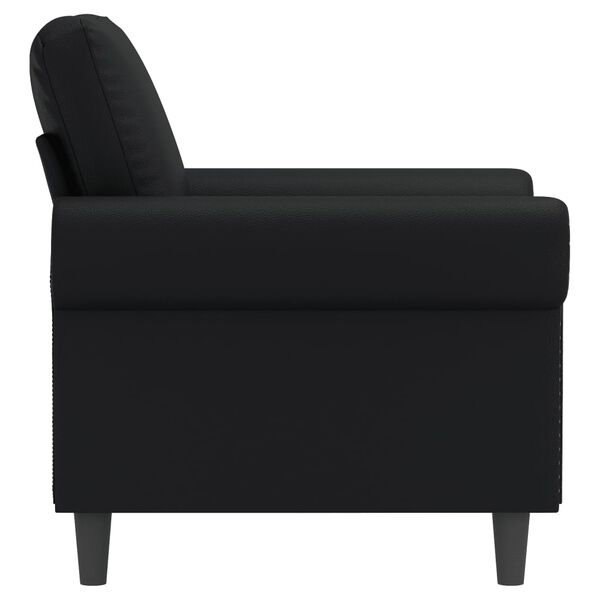 vidaXL Sofa Chair Black 60 cm Faux Leather