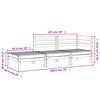 vidaXL Garden Sofa 3-Seater Wax Brown Solid Wood Pine