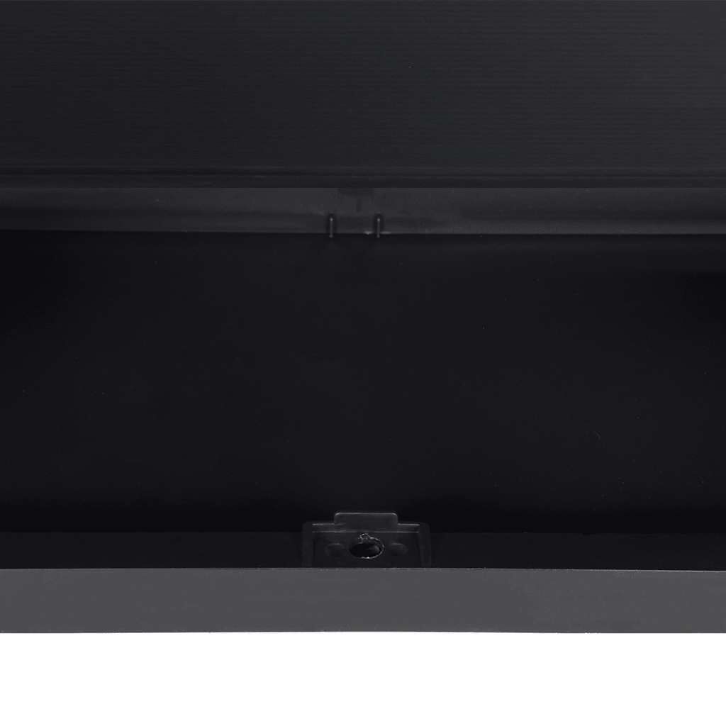 vidaXL Outdoor Storage Cabinet Grey and Black 65x37x165 cm PP