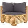 vidaXL 6 Piece Garden Lounge Set with Cushions Solid Wood Teak
