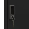 vidaXL Locker Cabinet Black 38x45x180 cm Steel