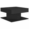 vidaXL Coffee Table Black 57x57x30 cm Engineered Wood