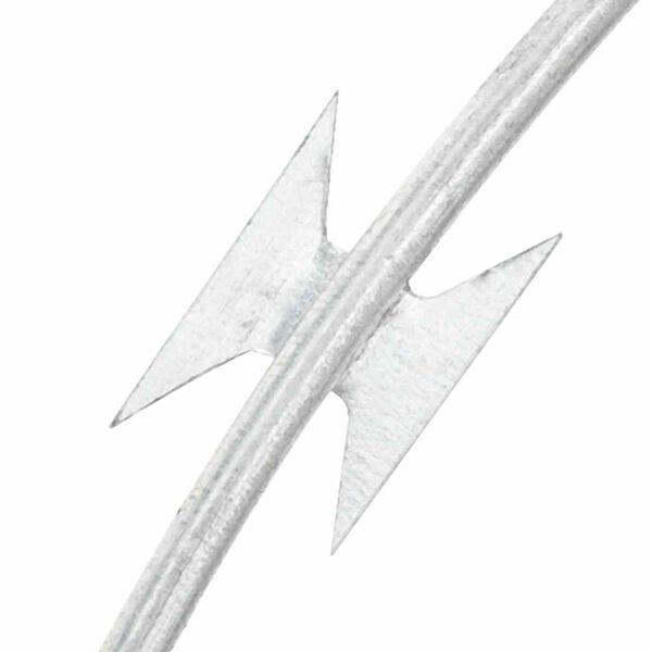 vidaXL Clipped Concertina Razor Wire Galvanised Steel 300 m