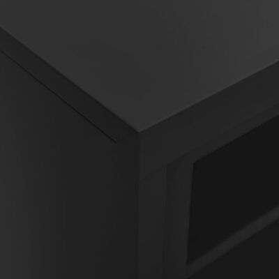 vidaXL Sliding Door Cabinet Anthracite 90x40x90 cm Steel