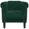 vidaXL Sofa Chair Dark Green Velvet