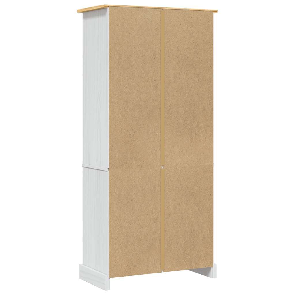 vidaXL Cupboard Mexican Pine Corona Range White 80x40x170 cm