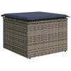 vidaXL Garden Sofa Set 7 pcs Grey Poly rattan
