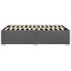 vidaXL Bed Frame without Mattress Dark Grey Full Fabric