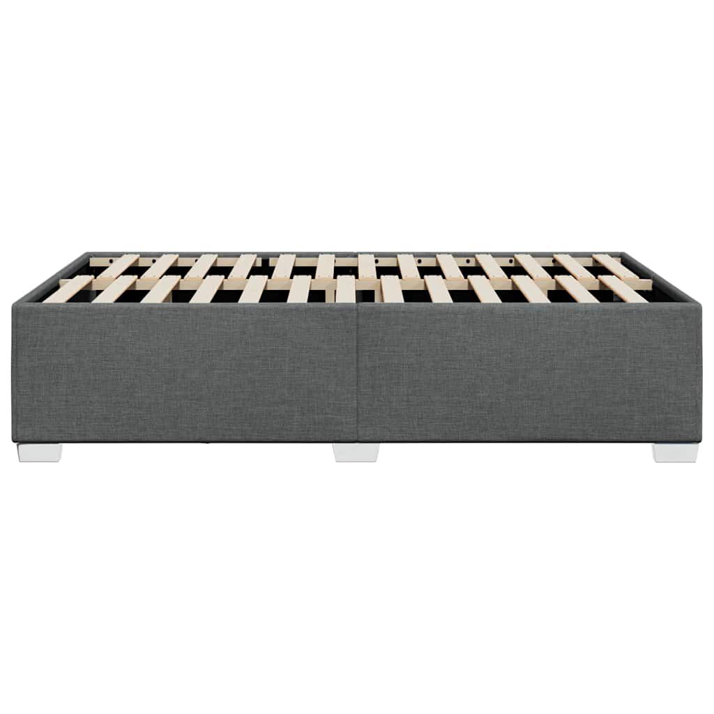 vidaXL Bed Frame without Mattress Dark Grey Full Fabric