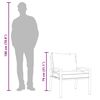 vidaXL Garden Chair with Grey Cushions 68x76x79 cm Steel
