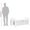 vidaXL Garden Storage Bench with Cushion 126 cm Solid Wood Acacia