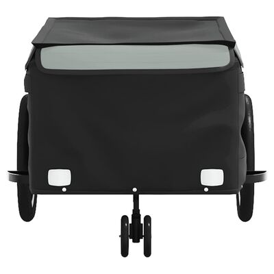 vidaXL Bike Trailer Black and Grey 45 kg Iron