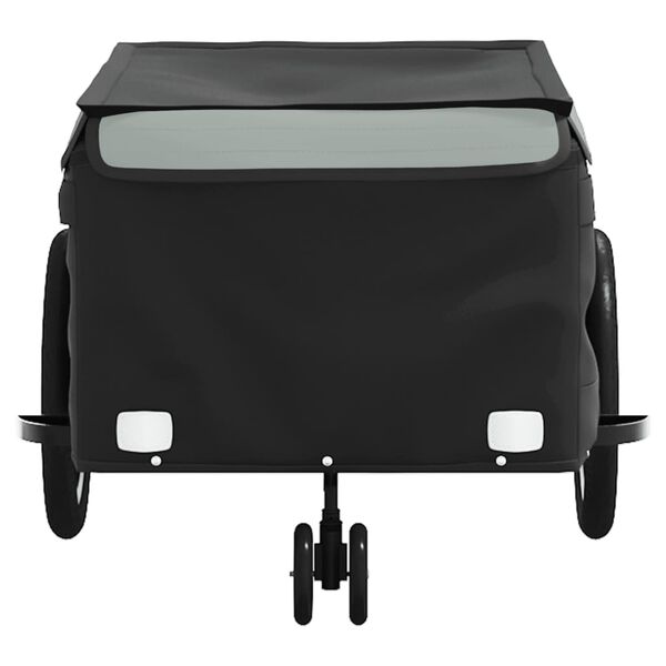 vidaXL Bike Trailer Black and Grey 45 kg Iron