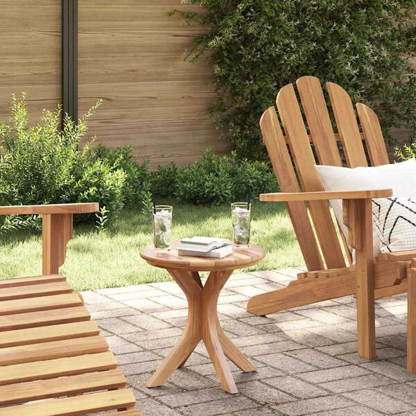 vidaXL Side Table Brown 40 x 40 x 41 cm Solid teak wood