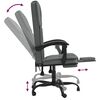 vidaXL Reclining Office Chair Dark Grey Fabric
